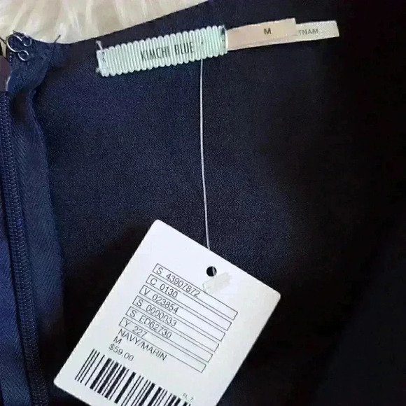 Urban Outfitters kimchi navy satin mini dress size medium NWT - Picture 11 of 13